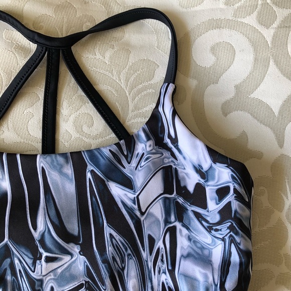 BlackMilk Heavy Metal Tri Back Crop - Picture 4 of 6